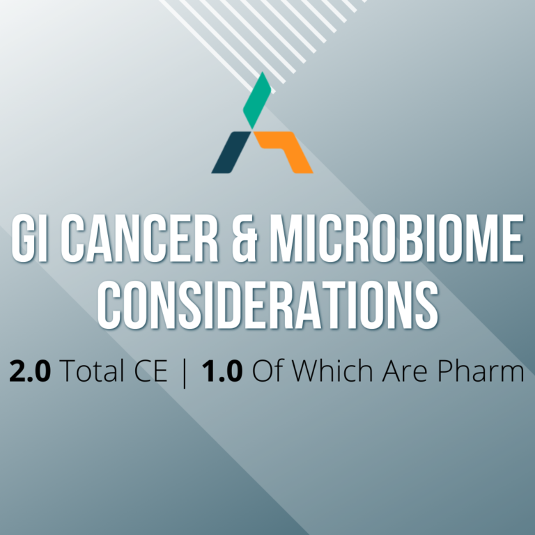 GI cancer and microbiome considerations